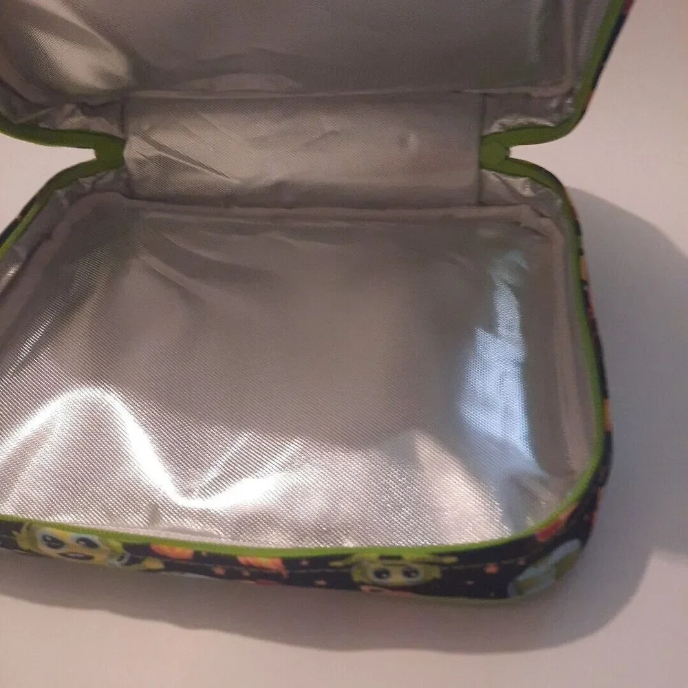 Bentology Alien Planets Lunch Box – Space Design Dual Zipper Navy Green Box Only